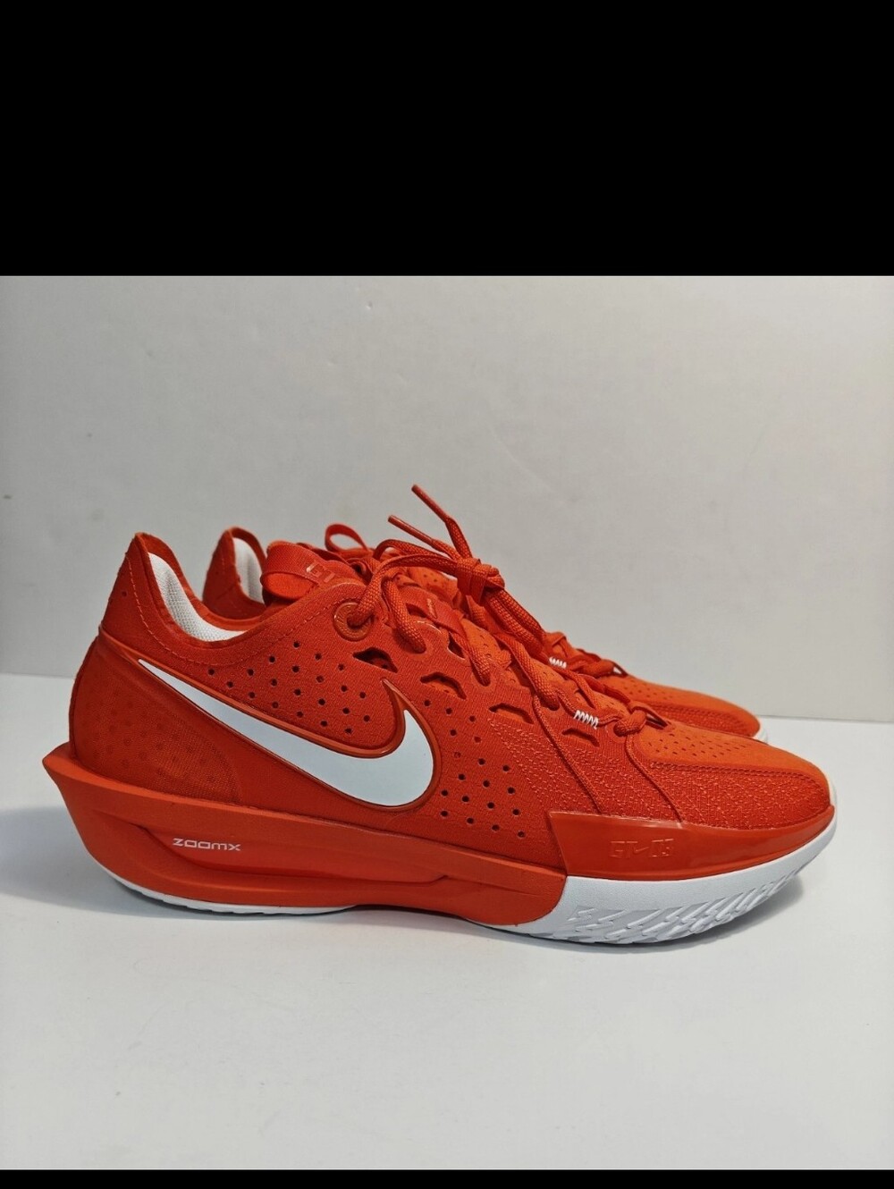 Nike Size 9.5 Men Air Zoom GT Cut 3 Promo Orange Basketball Shoes HJ7022-801